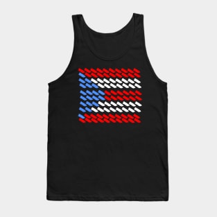 Puerto Rican Flag Repeating Islands Tank Top